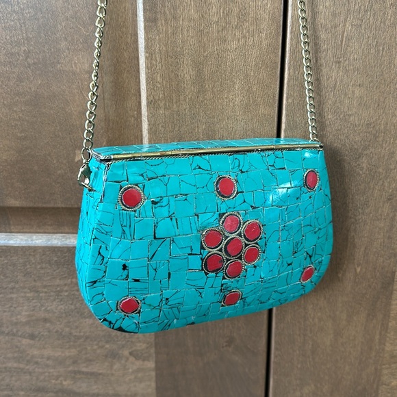 Hard shell mosaic purse - Picture 3 of 5